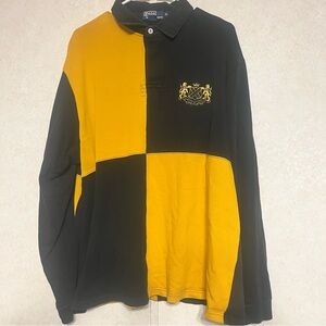 Ralph Lauren Black and Gold Color Block Shirt